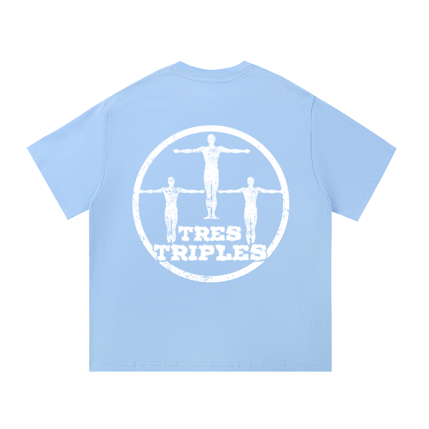 White Tres Triples shirt Essential Cotton T-Shirt