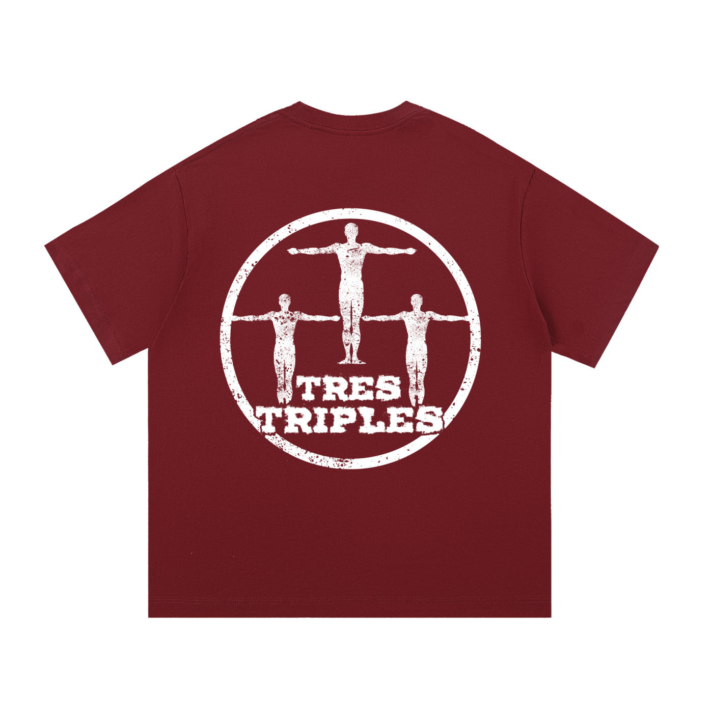 White Tres Triples shirt Essential Cotton T-Shirt