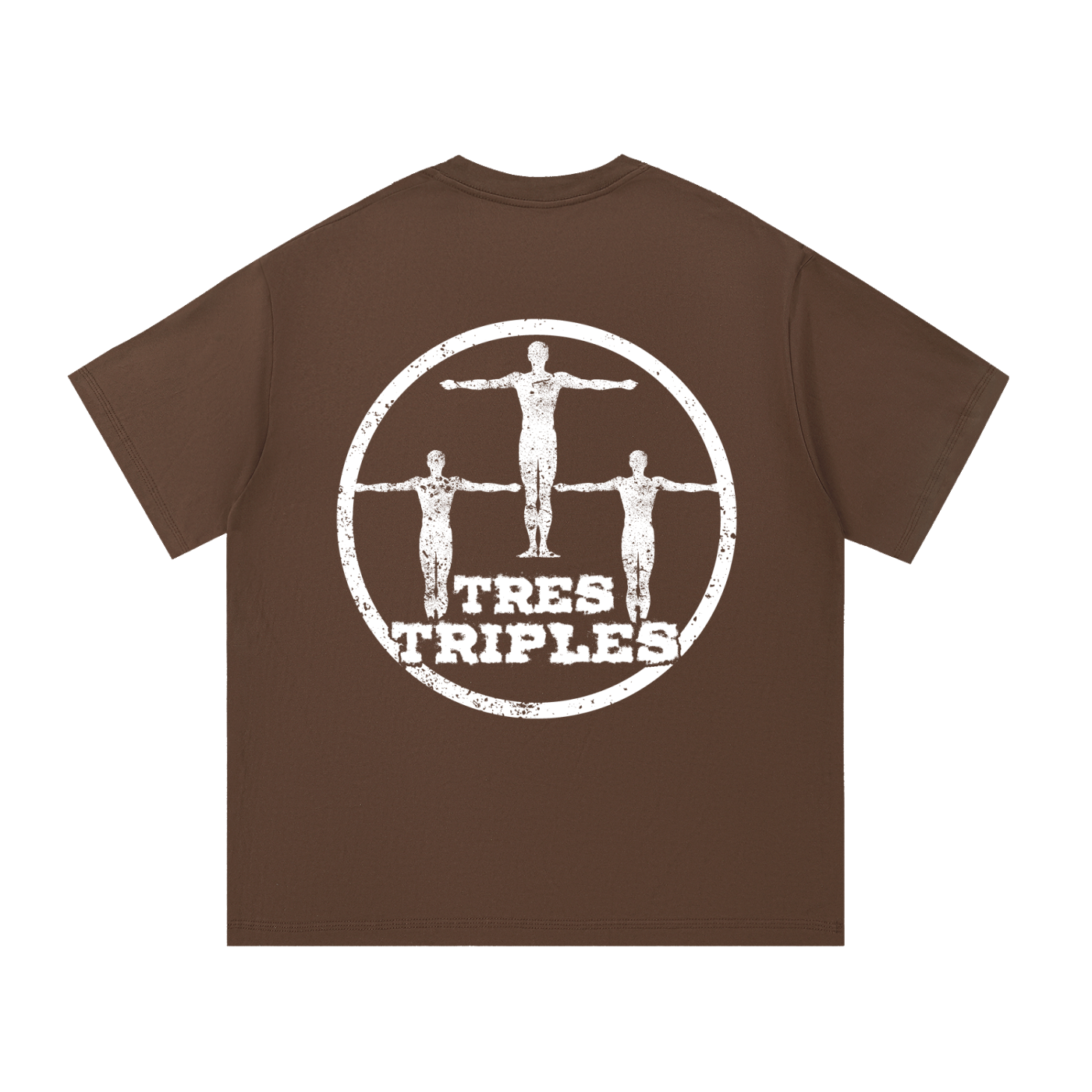 White Tres Triples shirt Essential Cotton T-Shirt