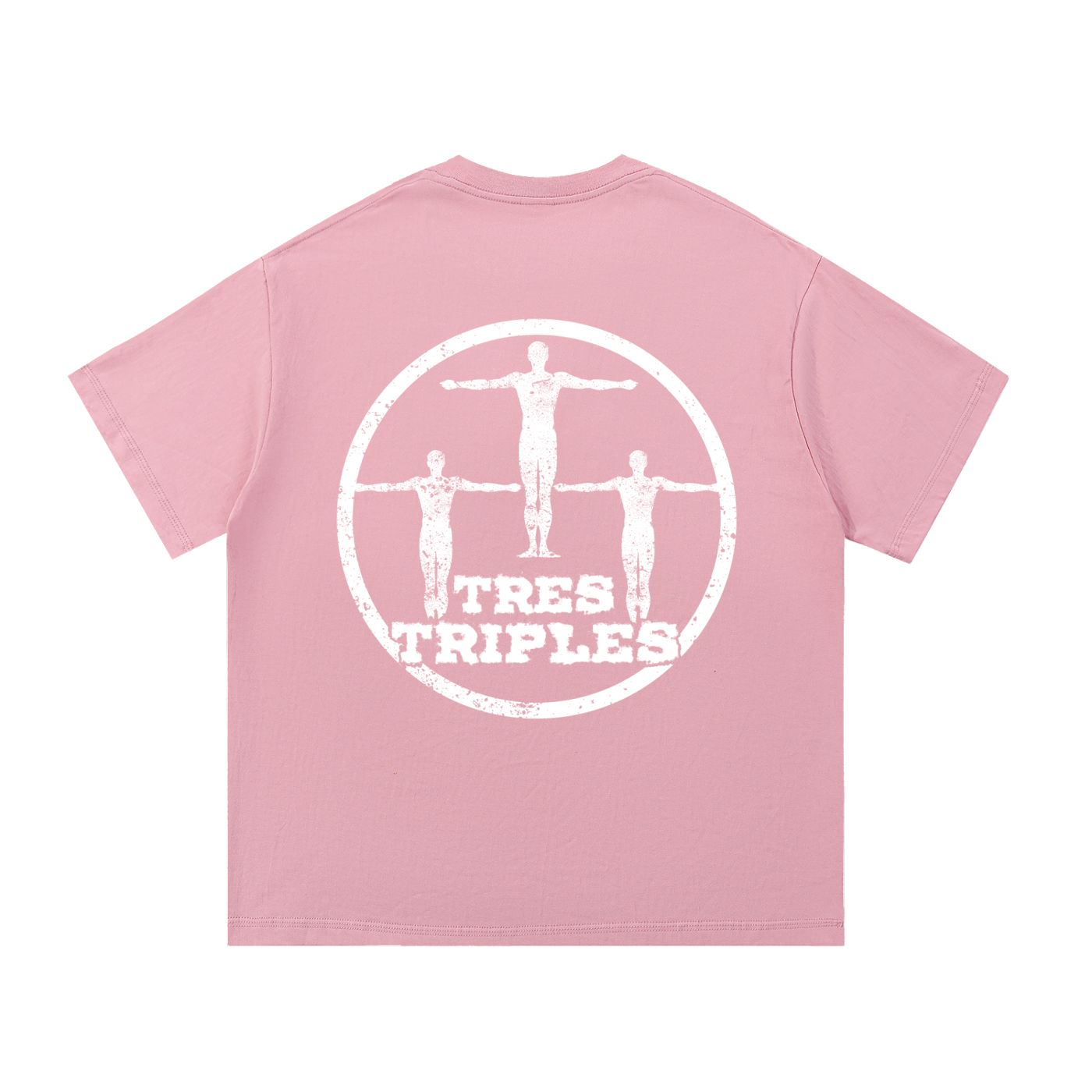 White Tres Triples shirt Essential Cotton T-Shirt