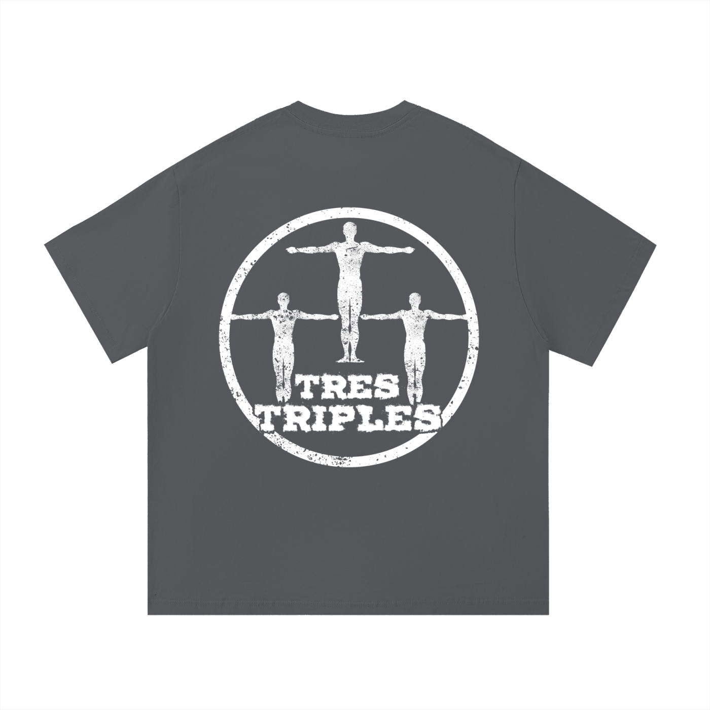 White Tres Triples shirt Essential Cotton T-Shirt