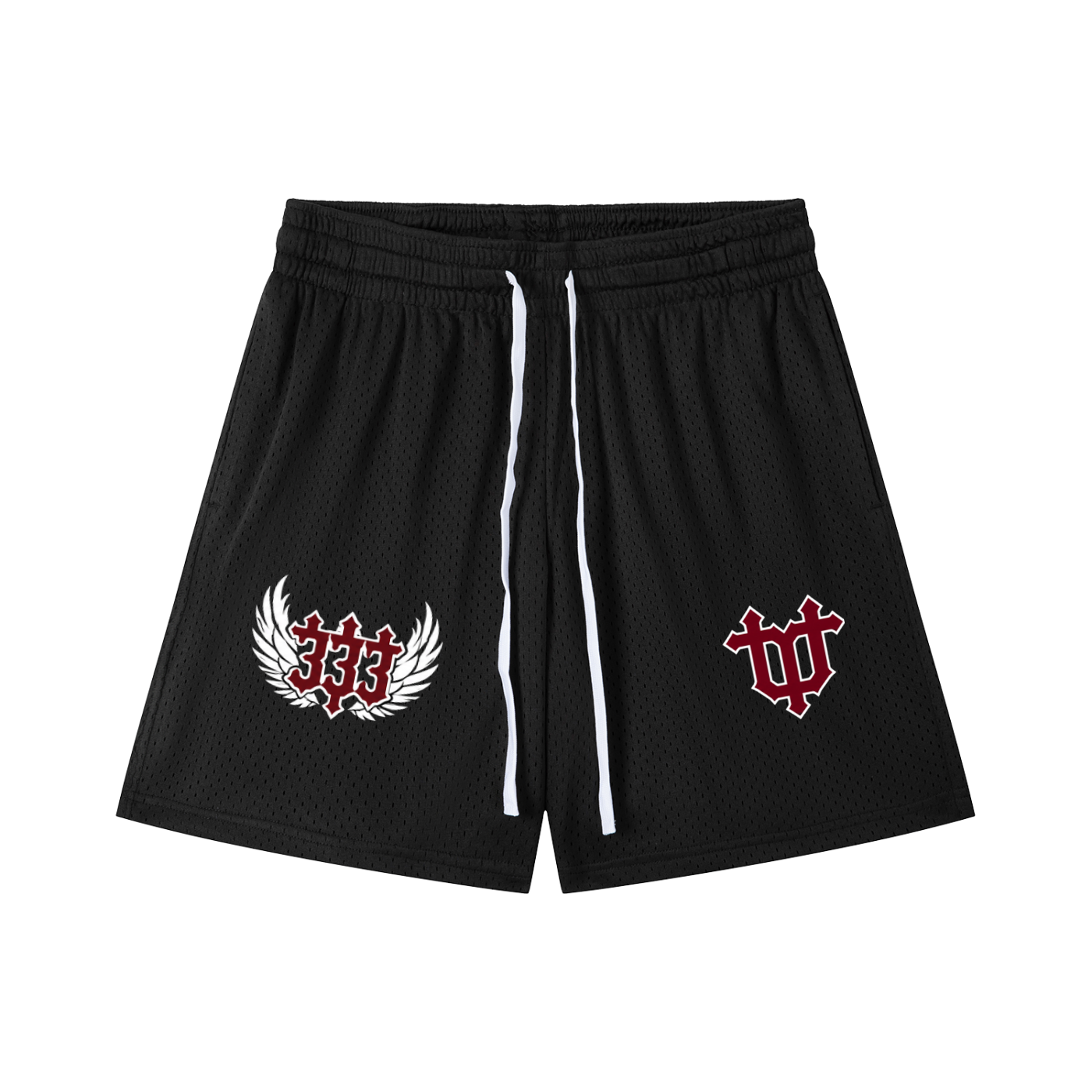 Mesh Drawstring Shorts