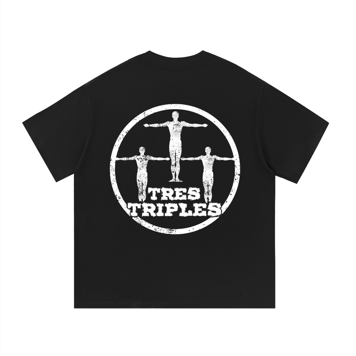 White Tres Triples shirt Essential Cotton T-Shirt